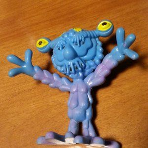 Rare Vintage Rubber Bendy Space Monster Hong Kong 1983 Marty Toys